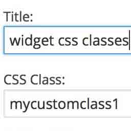 Widget CSS Classes 1.5.4.1 – WordPress Plugin