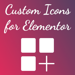 Custom Icons for Elementor 0.3.4 – WordPress Plugin