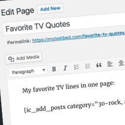 Posts in Page 1.4.4 – WordPress Plugin
